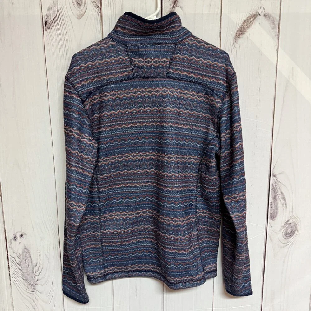 The North Face Gordon Lyons‎ 1/4 Zip Men’s M Fair Isle Cosmic Blue EUC